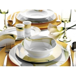 Kütahya Porselen 87 tlg. Tafelservice iris 4558